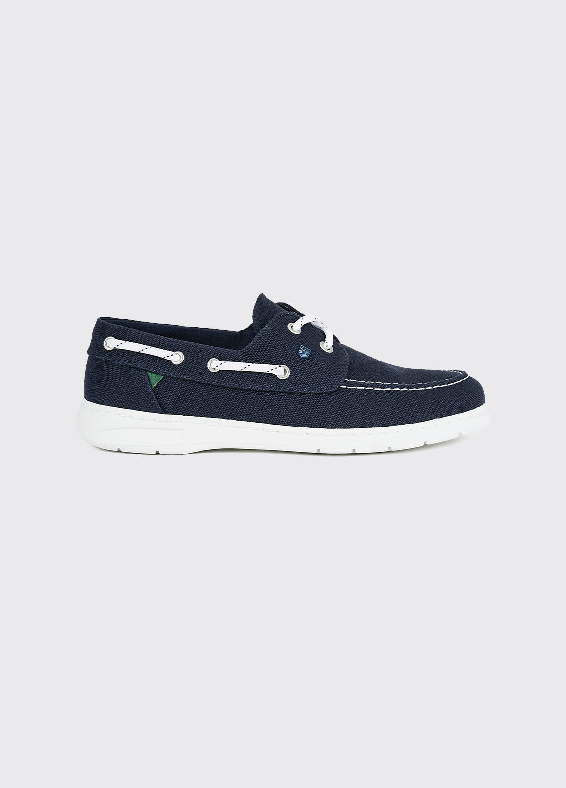 Biarritz Canvas Deck Shoe - Navy