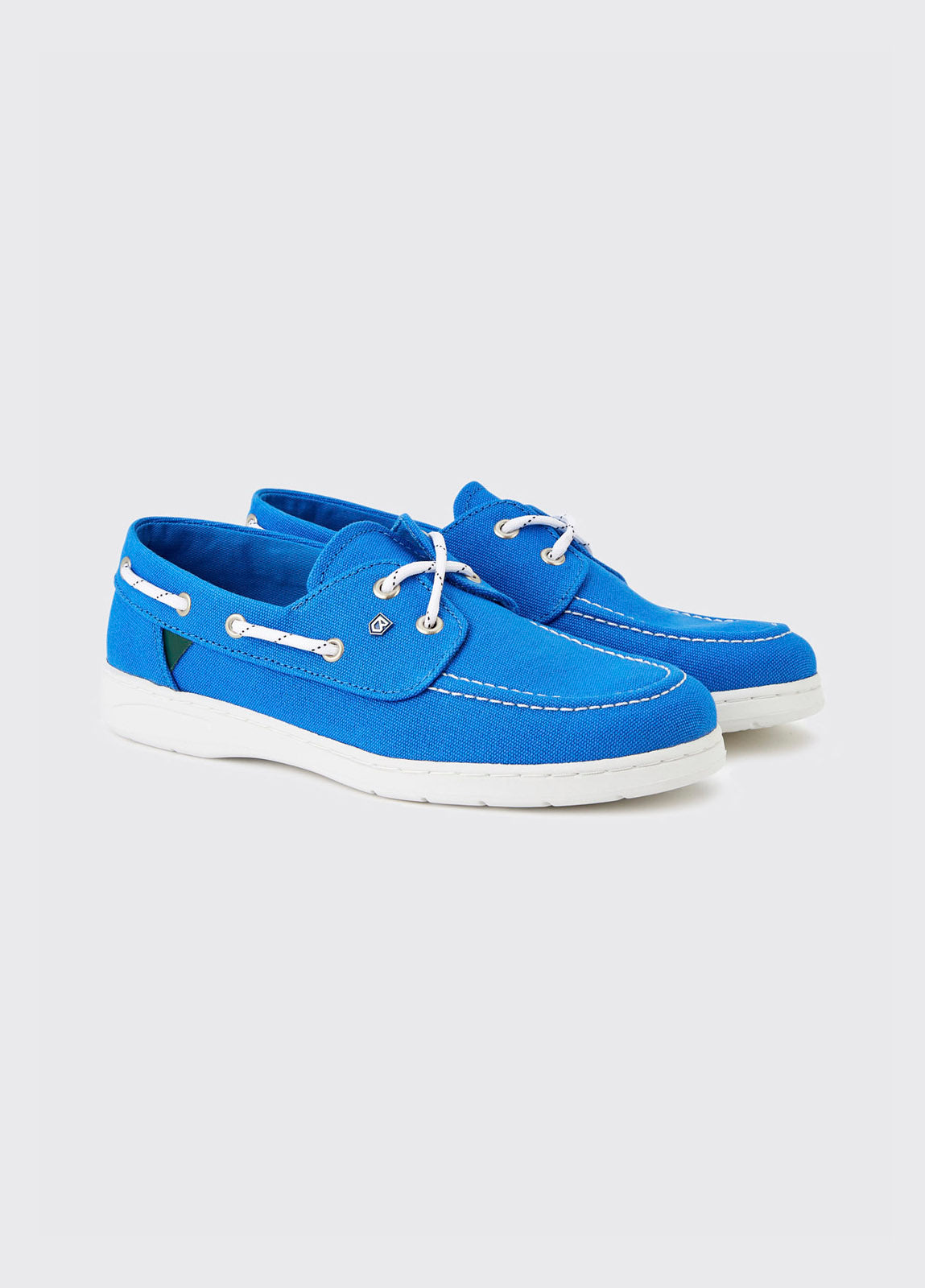 Biarritz Canvas Deck Shoe - Blue Mist