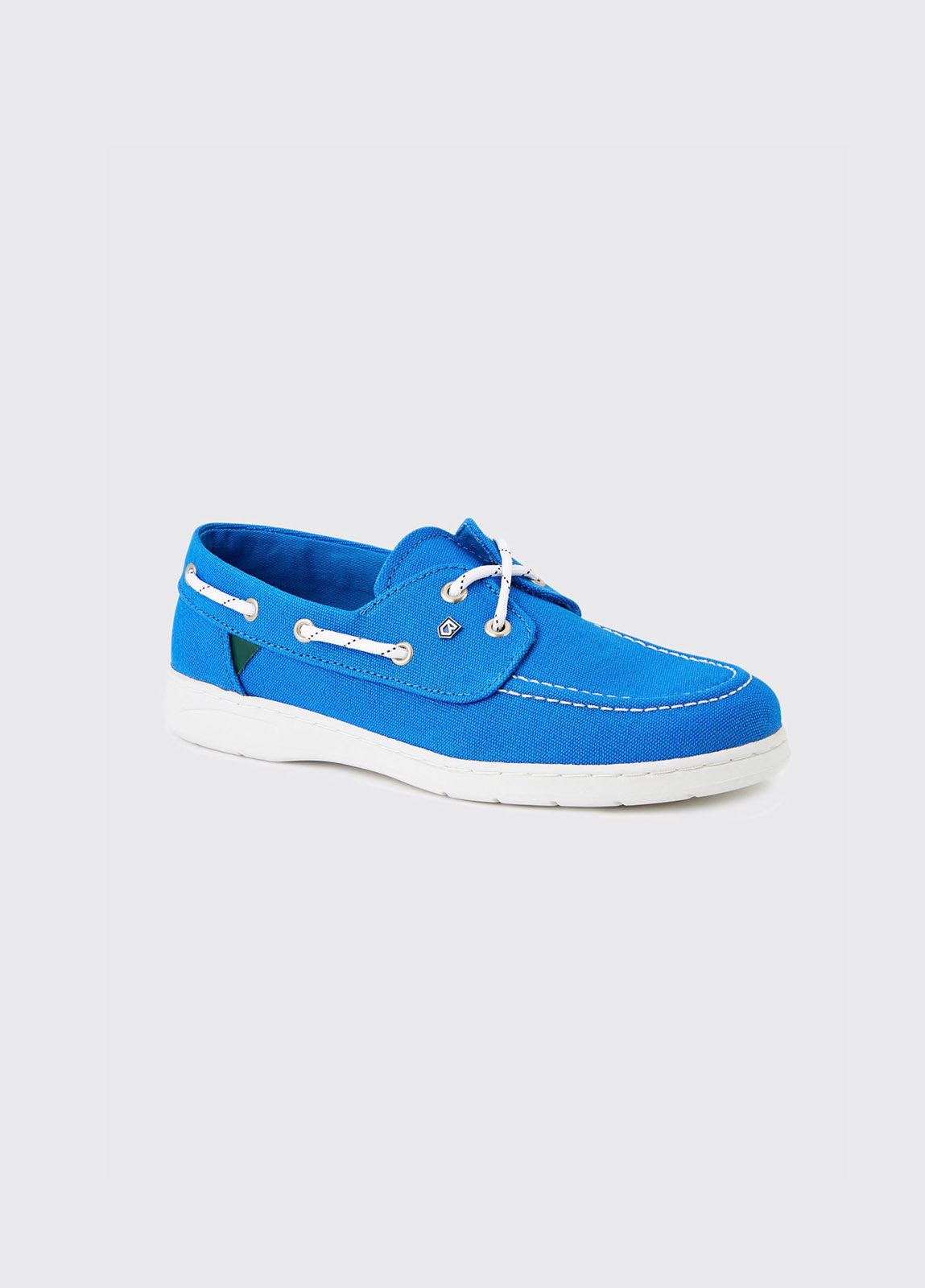 Biarritz Canvas Deck Shoe - Blue Mist