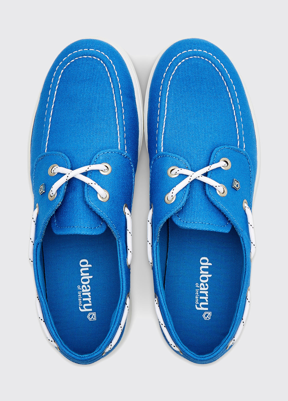 Biarritz Canvas Deck Shoe - Blue Mist