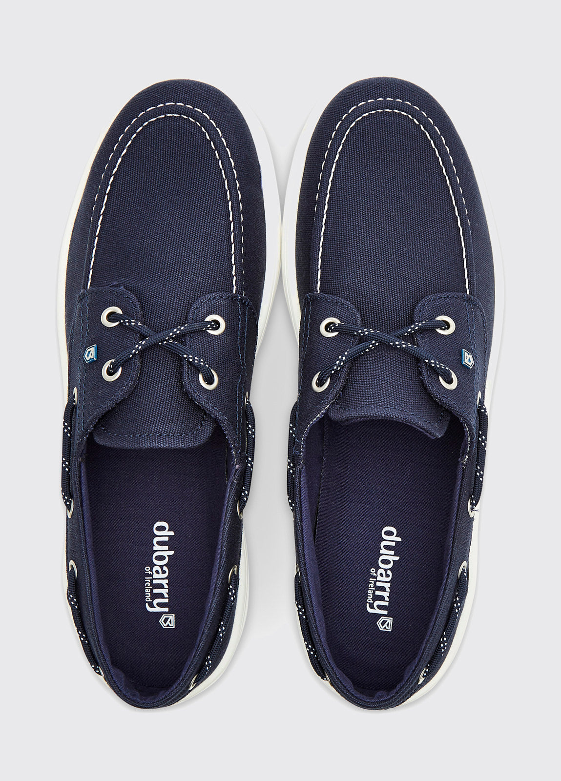 Santorini Canvas Deck Shoe - Navy