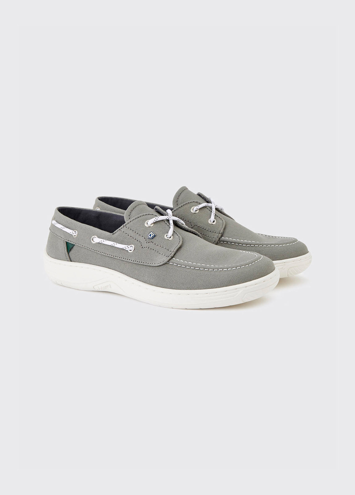 Santorini Canvas Deck Shoe - Khaki