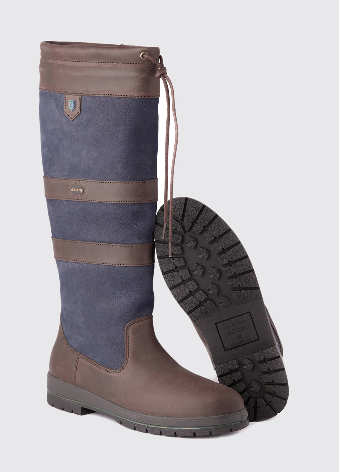Galway SlimFit™ Country Boot - Navy/Brown