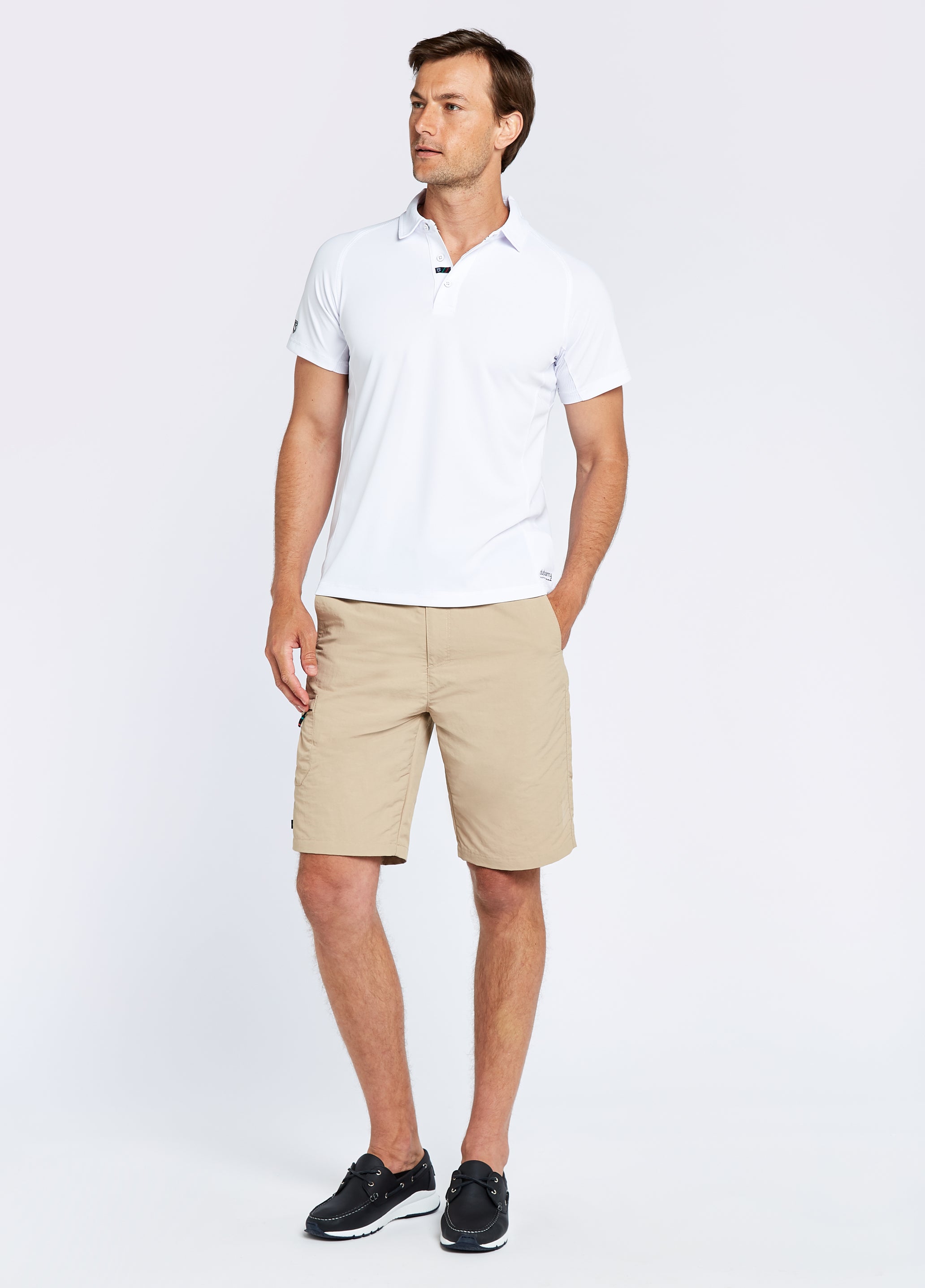 Menton Men's Technical Polo - White