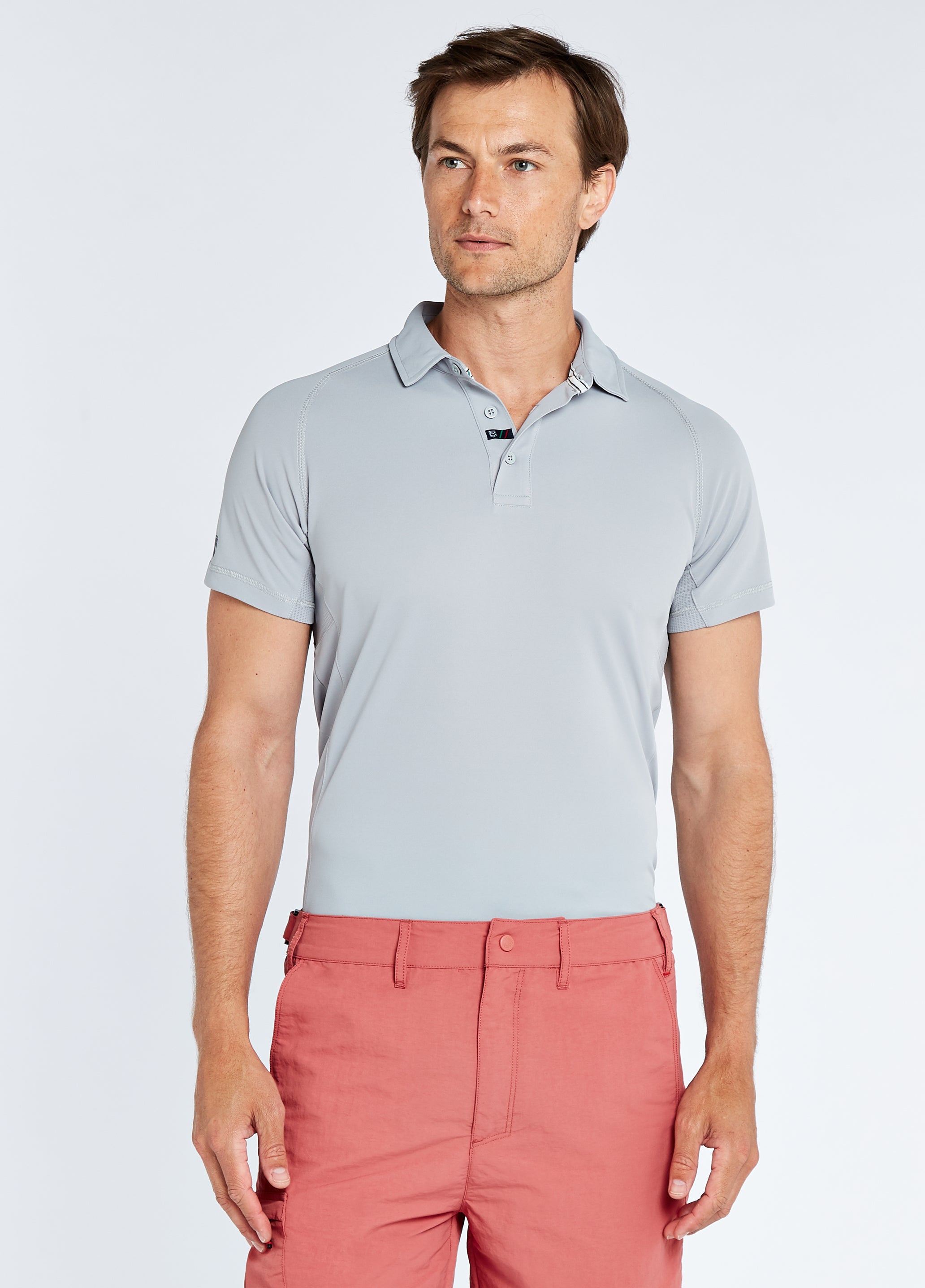 Menton Men's Technical Polo - Platinum