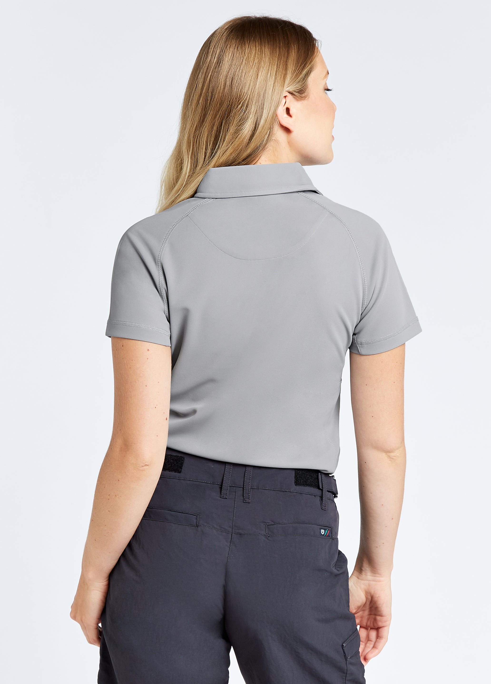 Riviera Women's Technical Polo - Platinum