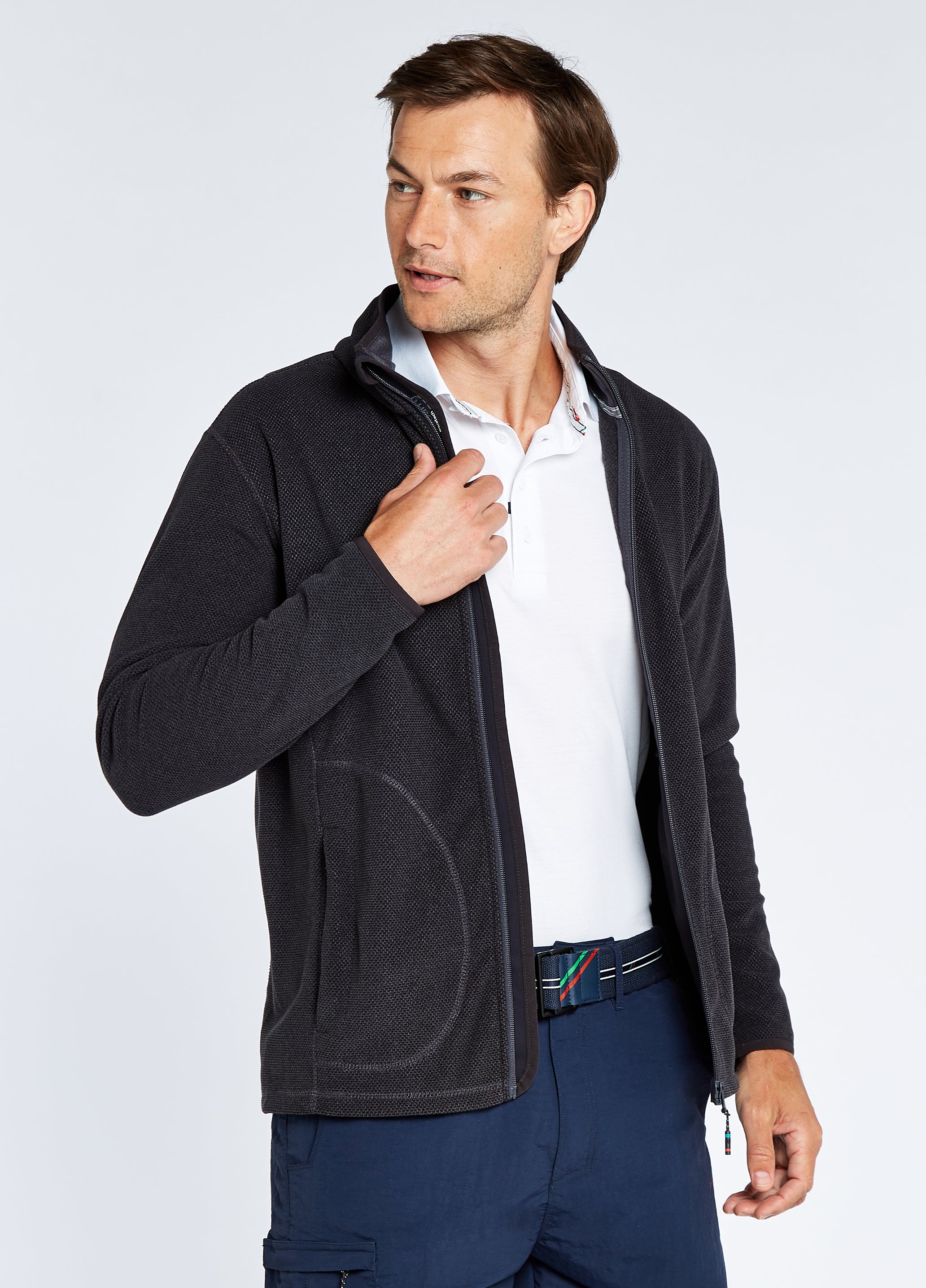 Mustique Men's Full-zip Fleece - Graphite