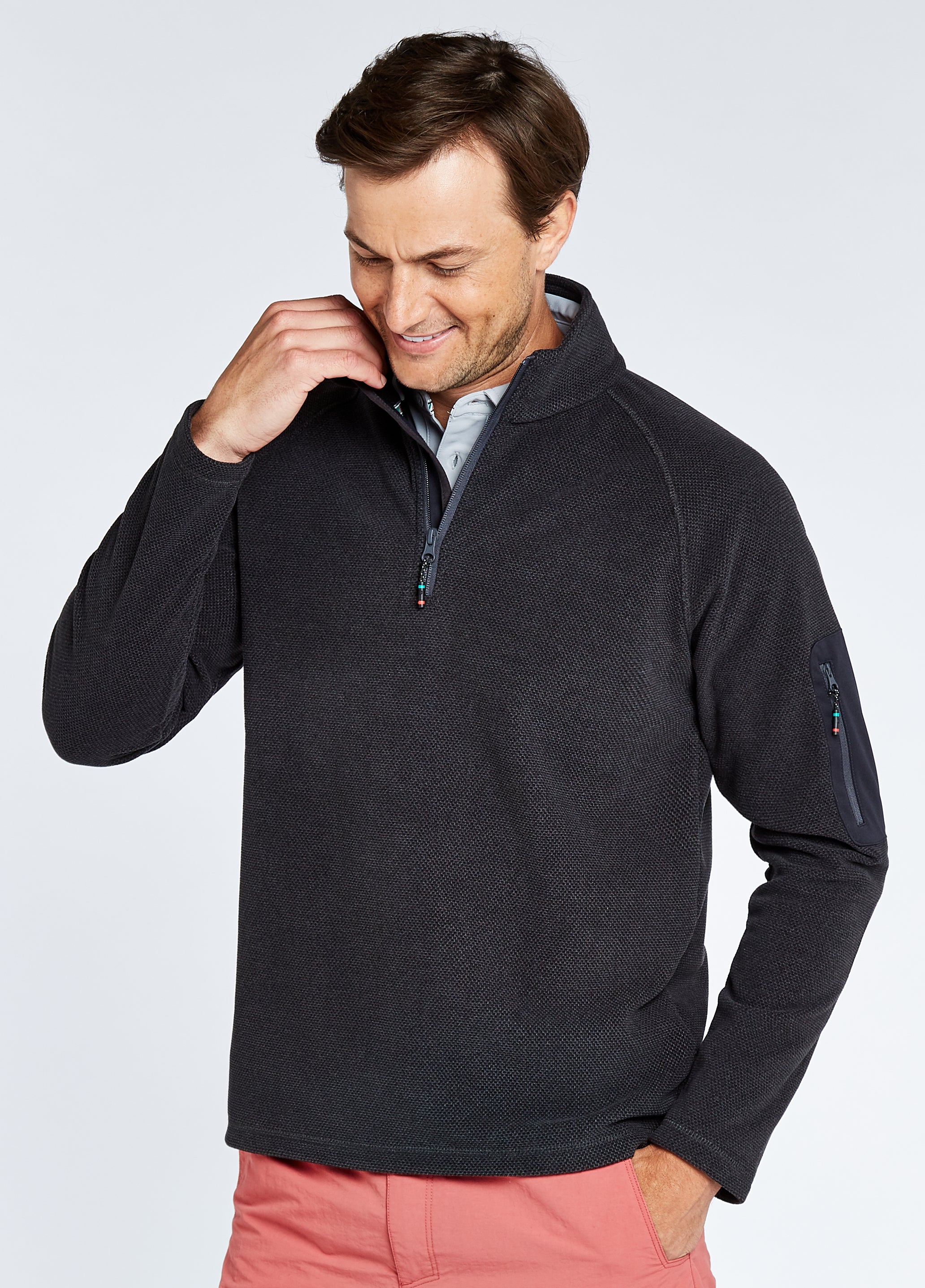 Monaco Unisex Quarter-zip Fleece - Graphite
