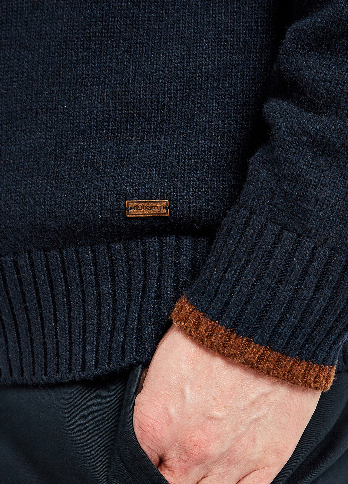 Roundwood Knitted Sweater - Navy
