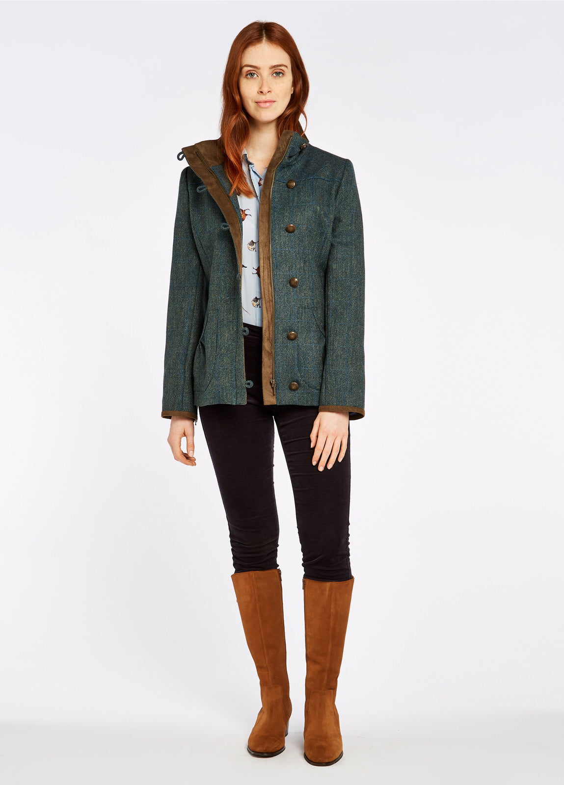 Bracken Tweed Coat - Mist