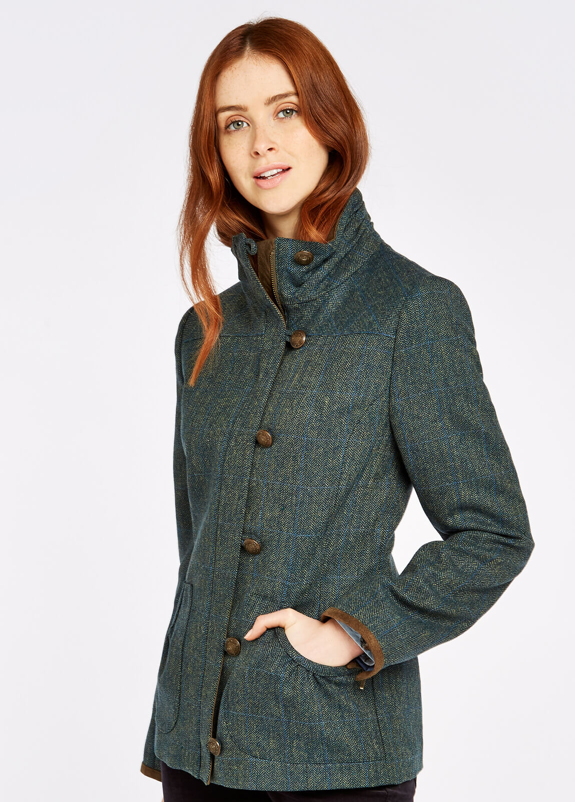 Bracken Tweed Coat - Mist