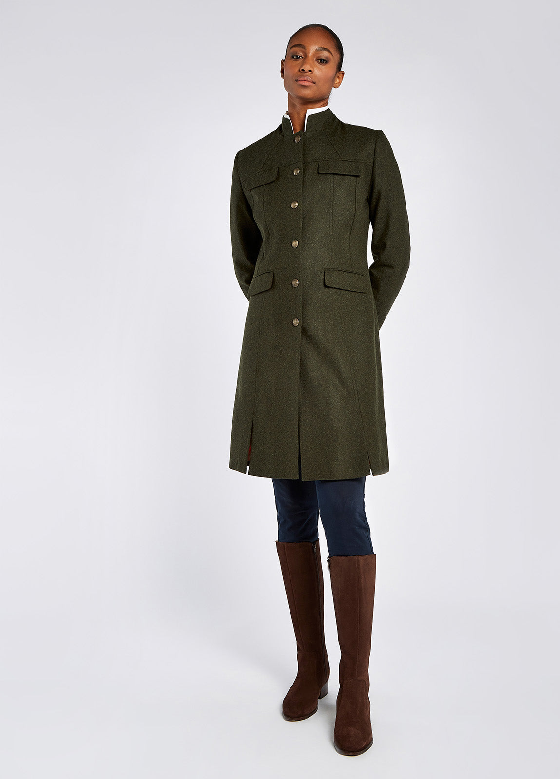 Coolepark Tweed Coat - Loden