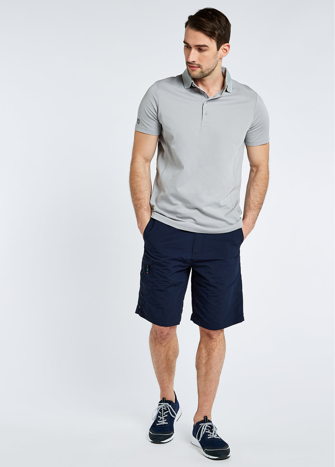 Sorrento Short-sleeved Polo - Platinum