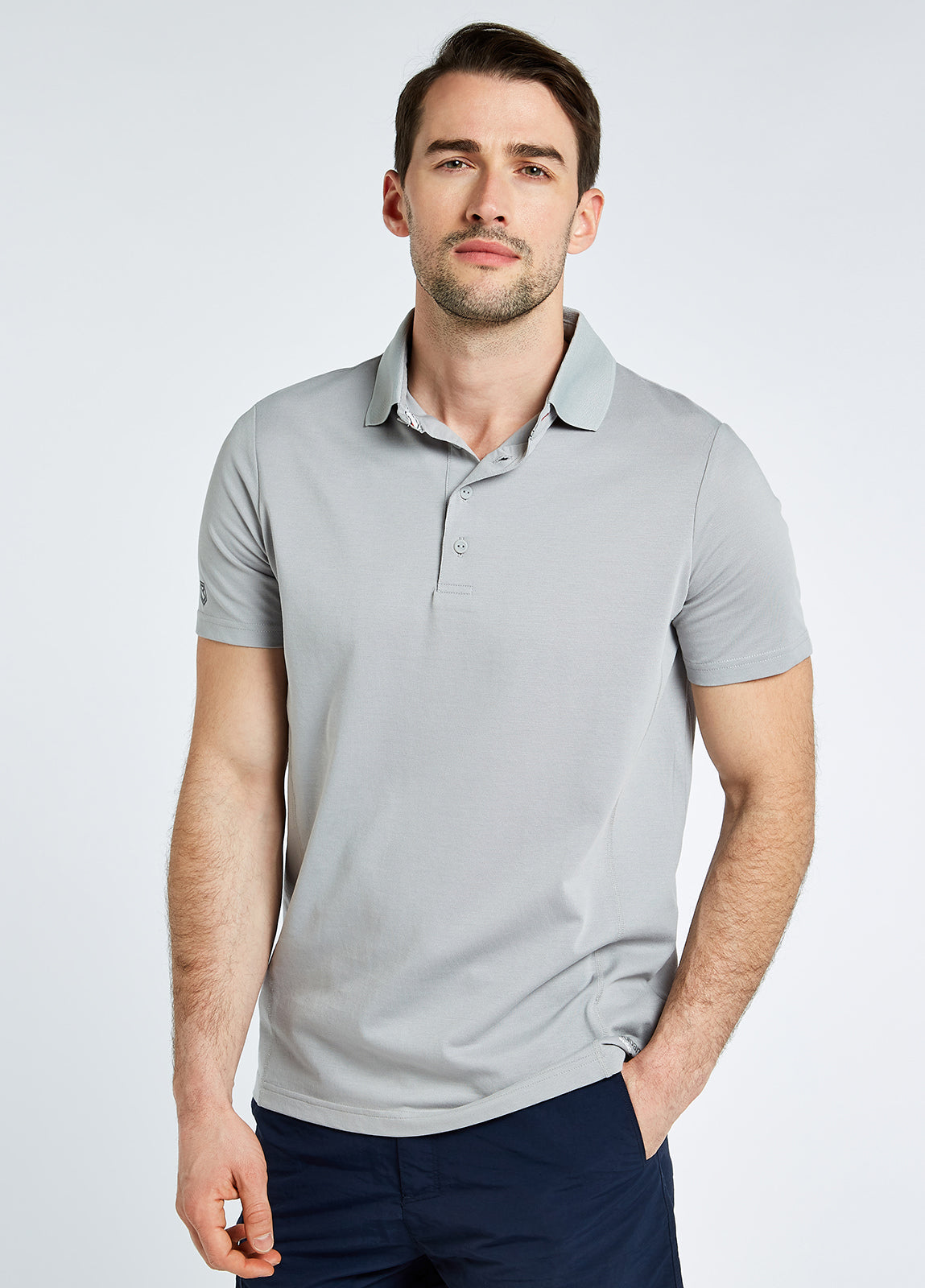 Sorrento Short-sleeved Polo - Platinum